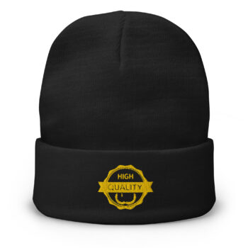 "100% High Quality" Embroidered Beanie / Knit Hat
