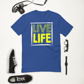 Live Life Fitted Short Sleeve Tee-shirt