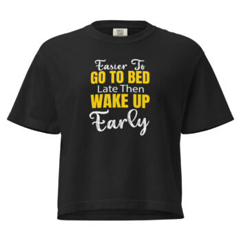 Its Easier Too Women’s Heavyweight Boxy Tee