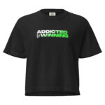 Women’s Addicted To Winning Heavyweight Mid Length Tee Shirt