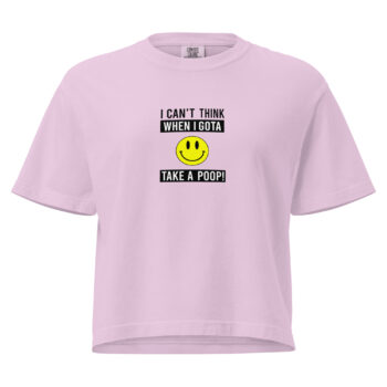 Women’s I Cant Think When Heavyweight Mid Length Tee Shirt