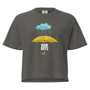 Women’s Rain Dots Heavyweight Mid Length Tee Shirt