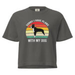 Women’s Sorry I Have Plans Heavyweight Mid Length Tee Shirt