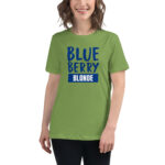 Women's Relaxed Fit Blue Berry Blonde T-Shirt