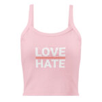Women’s Love Hate Micro-Rib Tank Top